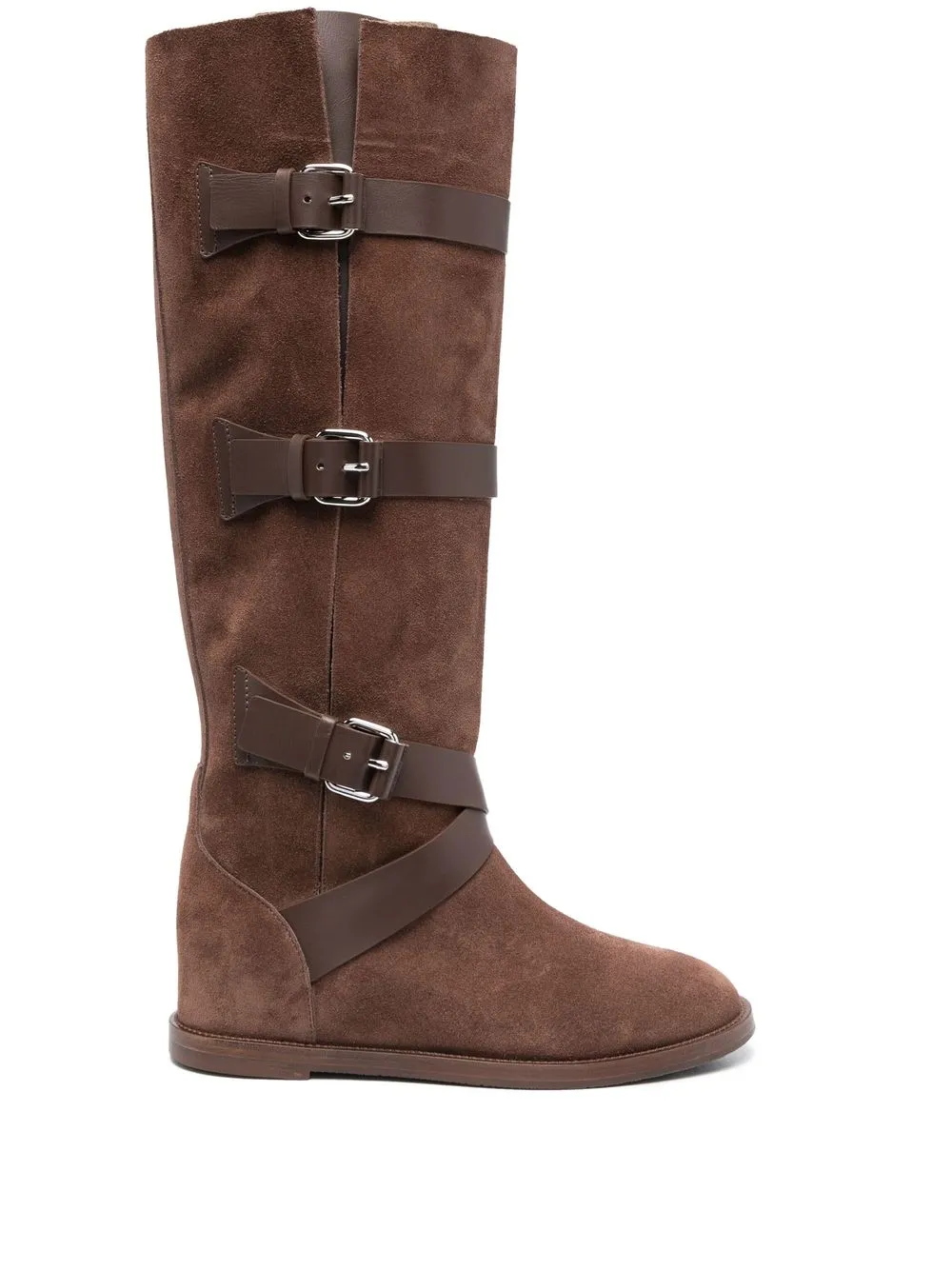 

Casadei buckled knee-length boots - Brown