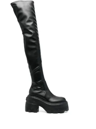 Casadei thigh-high Platform Boots | Black | FARFETCH