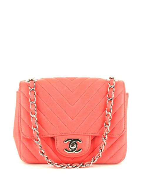 HOT SALE CHANEL Timeless mini Chevron Classic Flap shoulder bag Women