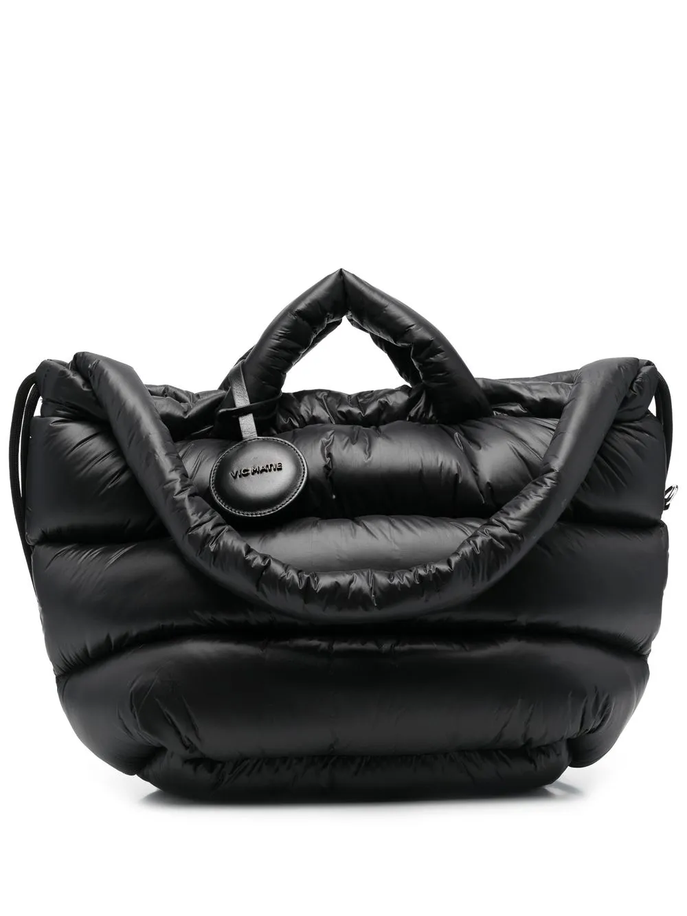 

Vic Matie tote con acabado capitonado - Negro
