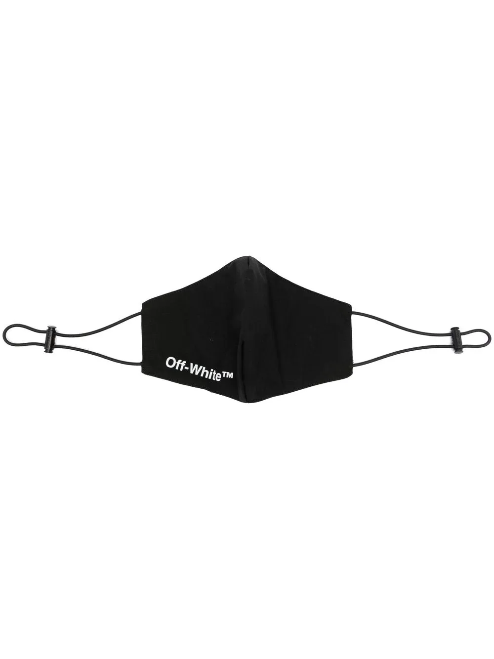 

Off-White cubrebocas con logo estampado - Negro