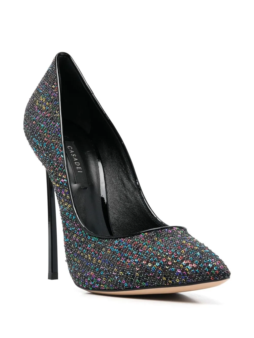 Casadei Blade Arcobaleno pumps met hak - Zwart