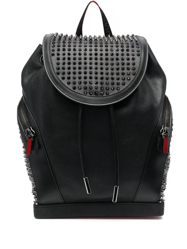 Christian Louboutin Backparis レザーリュック Backparis leather backpack in black - Christian Louboutin