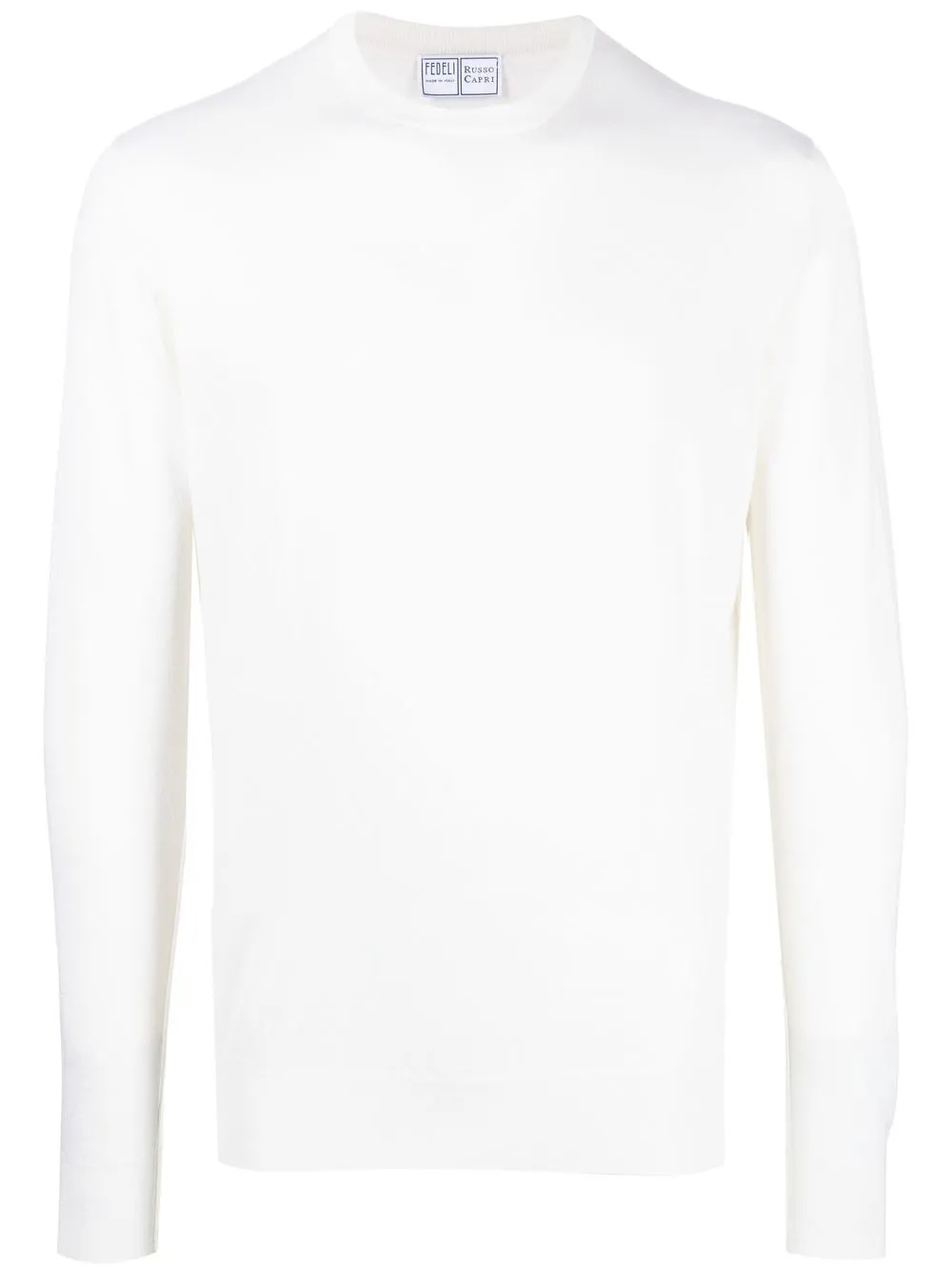 Fedeli crew-neck cashmere cardigan | White | Image 1