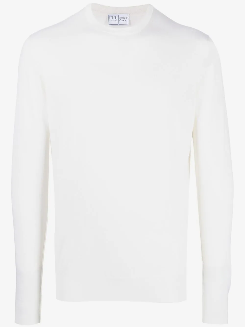 Fedeli crew-neck cashmere cardigan | White | Image 1