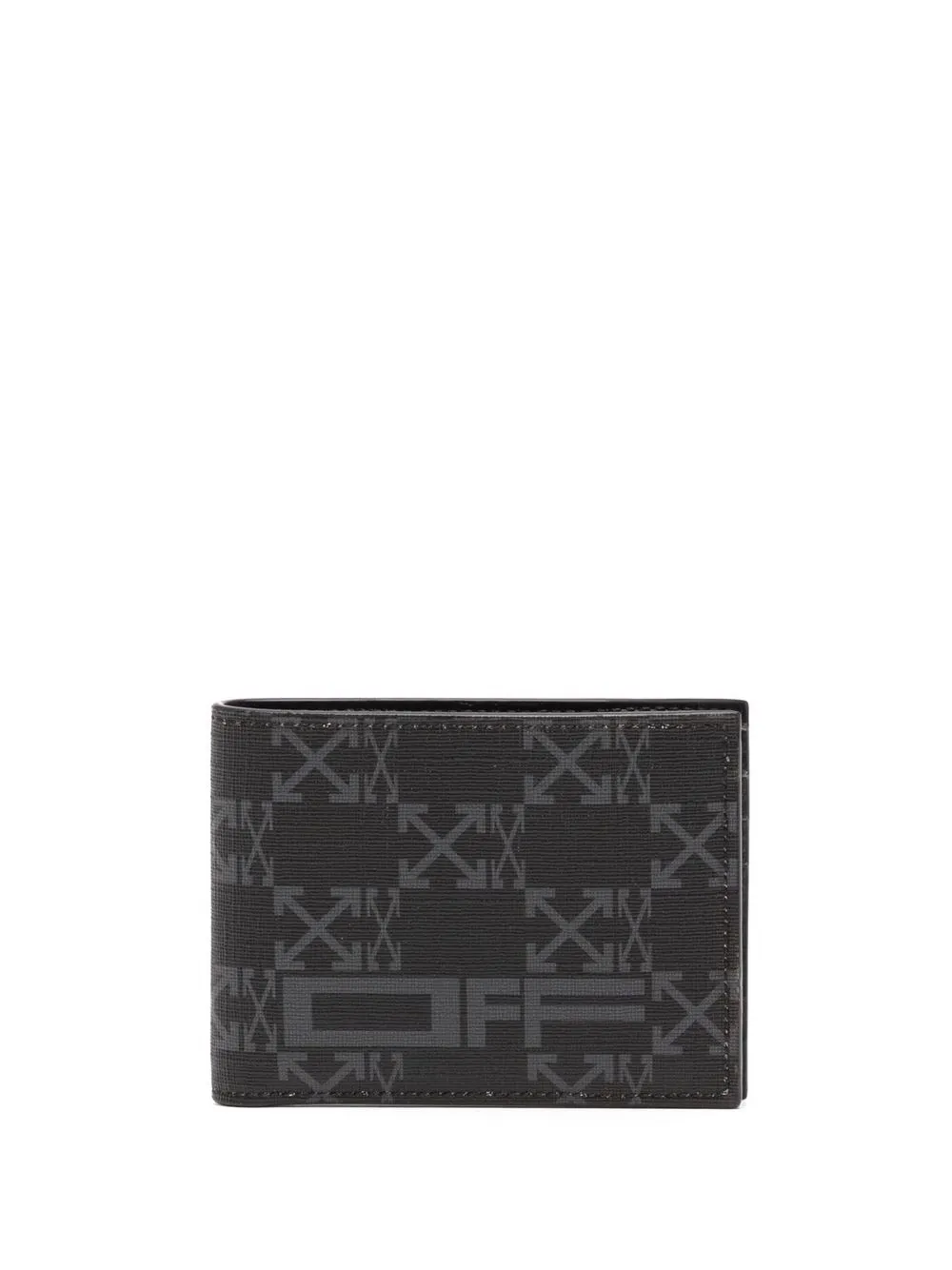 

Off-White all-over logo bi-fold wallet - Black