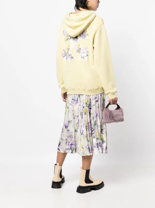 Off-White Floral Embroidered Arrows Hoodie - Farfetch