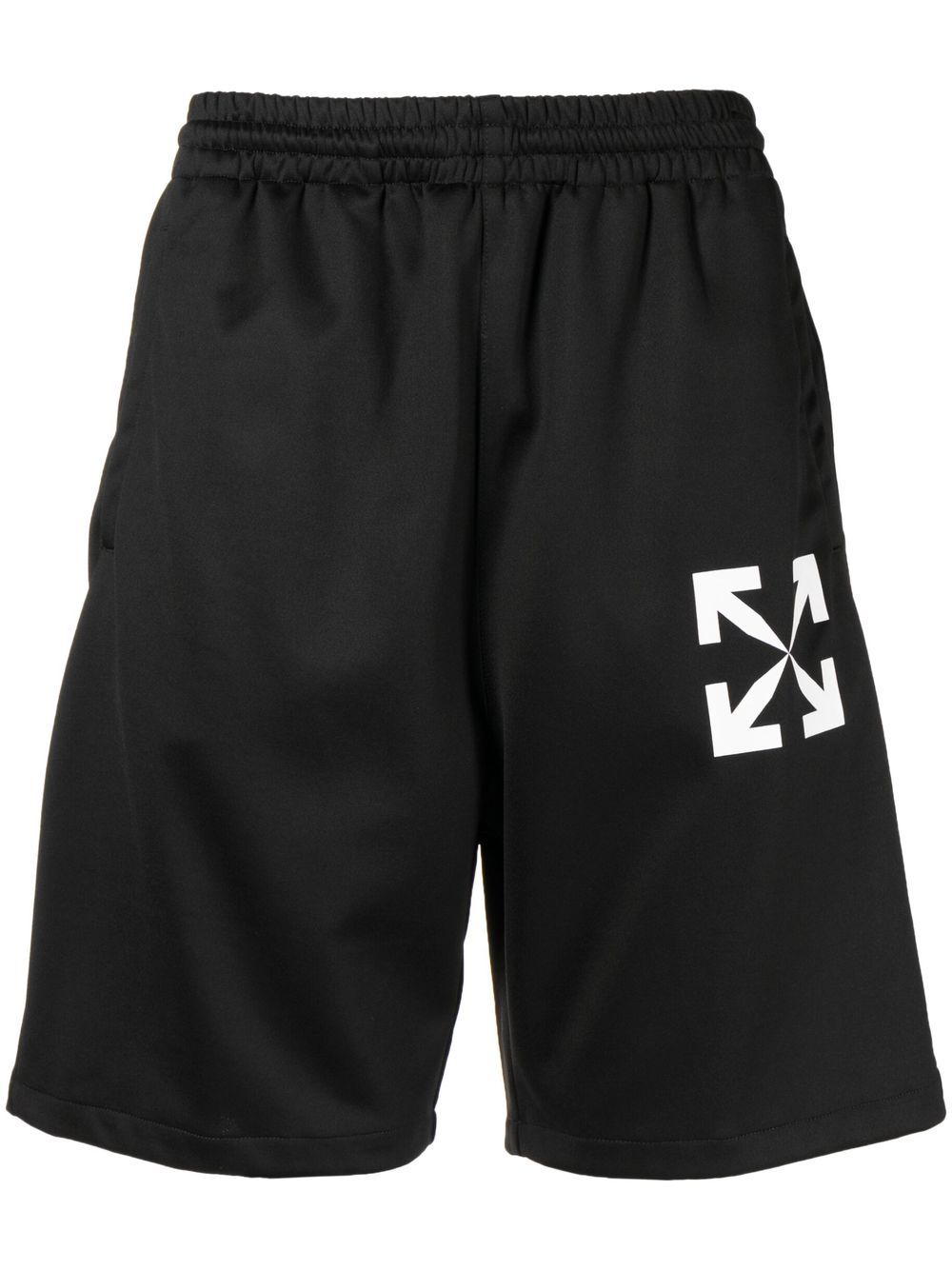 

Off-White shorts deportivos con motivo Arrows - Negro