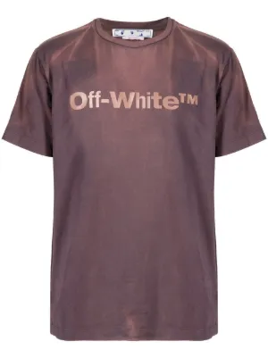 Off-White Off Stitch Cotton T-shirt | Neutrals | FARFETCH