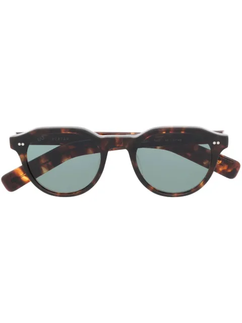 Eyevan7285 tortoiseshell round-frame sunglasses