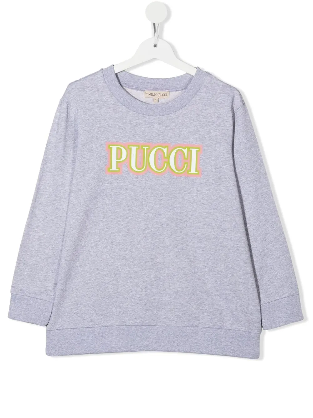 

PUCCI Junior logo-print sweatshirt - Grey