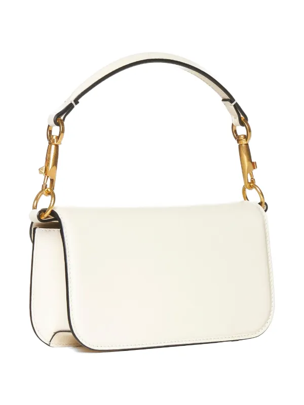 こ*む様 新品 VALENTINO ホワイトショルダーバッグ Valentino Garavani Alltime レザー ショルダーバッグ | ニュートラル