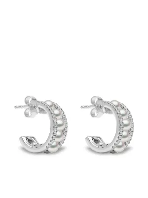 TASAKI Collection Line チャンツ ピアス | シルバートーン | FARFETCH JP