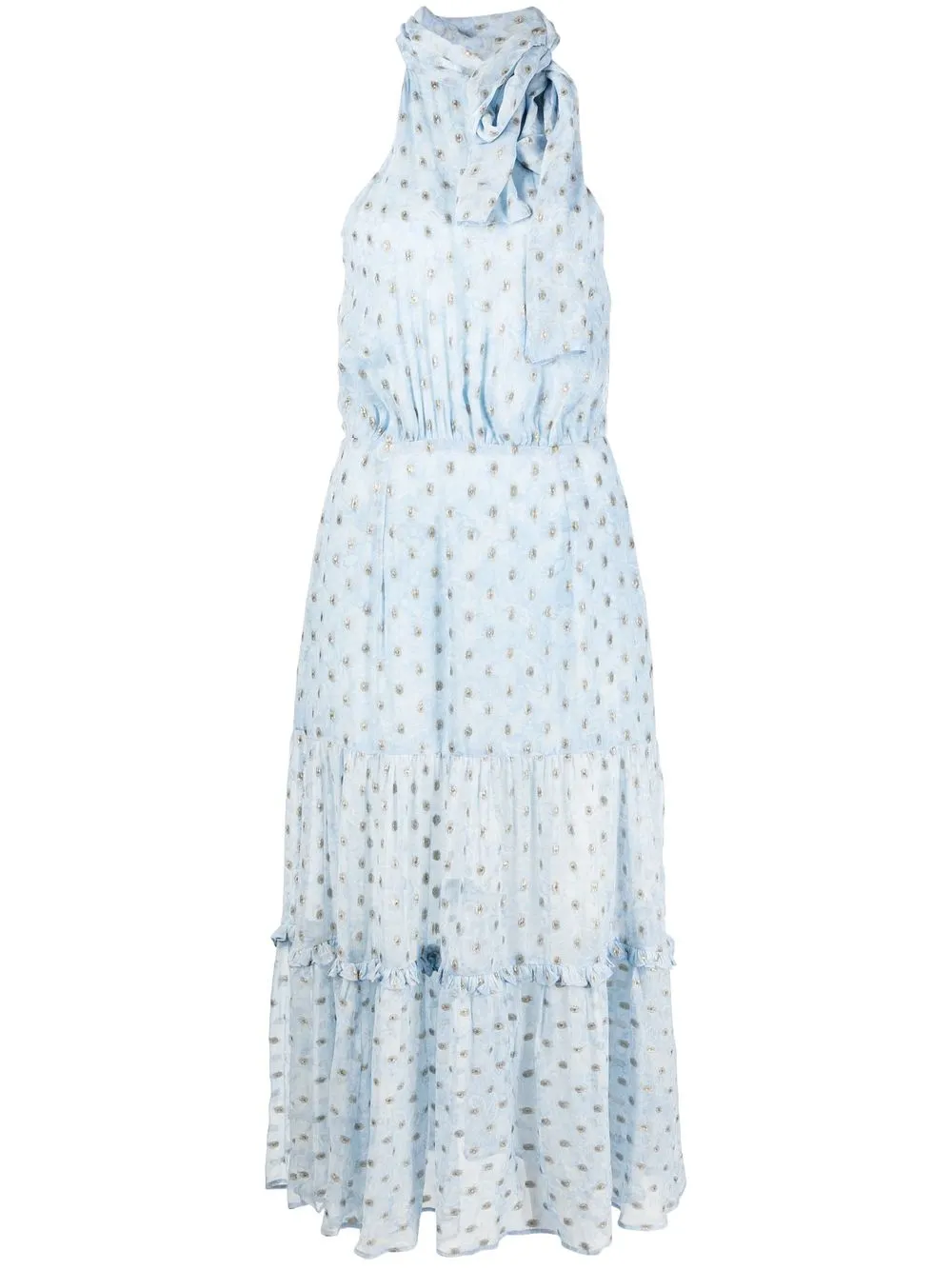 

Rixo Eleanor paisley-print midi dress - Blue