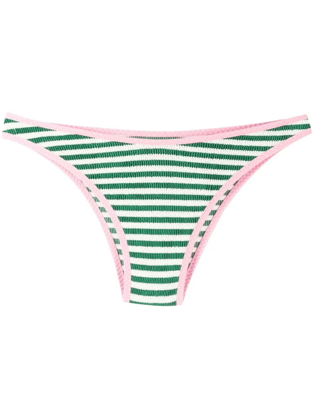 

MC2 Saint Barth bikini bottom con rayas estampadas - Blanco