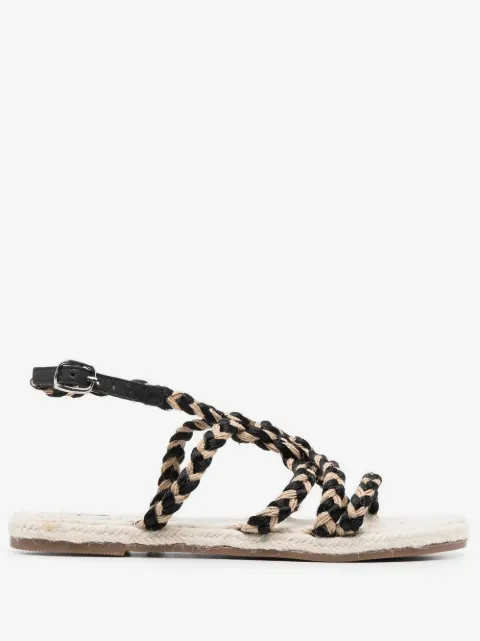 Manebi flade reb-sandaler