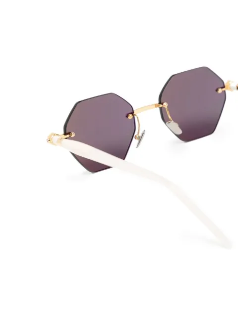 Kuboraum Sonnenbrille Mit Sechseckigem Gestell - Farfetch