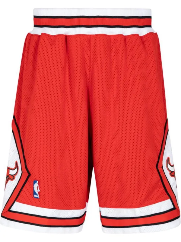 Mitchell & Ness Chicago Bulls Authentic Shorts | Red | FARFETCH ZA