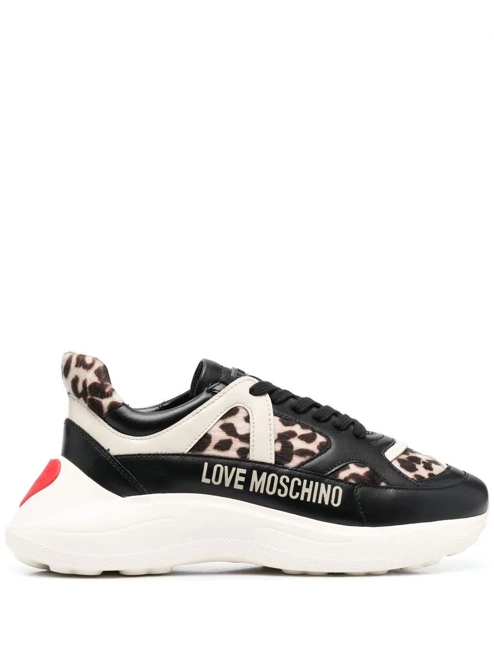 

Love Moschino tenis bajos con logo estampado - Negro