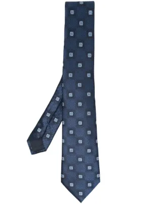 Farfetch Uomo Accessori Cravatte e accessori Papillon Cravatta con motivo GG Blu 