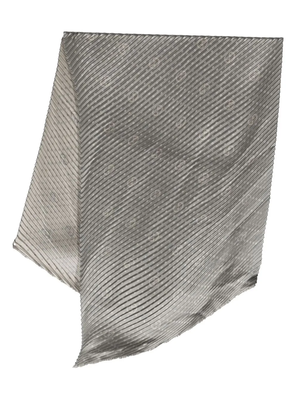 

Giorgio Armani all-over logo-pattern scarf - Grey