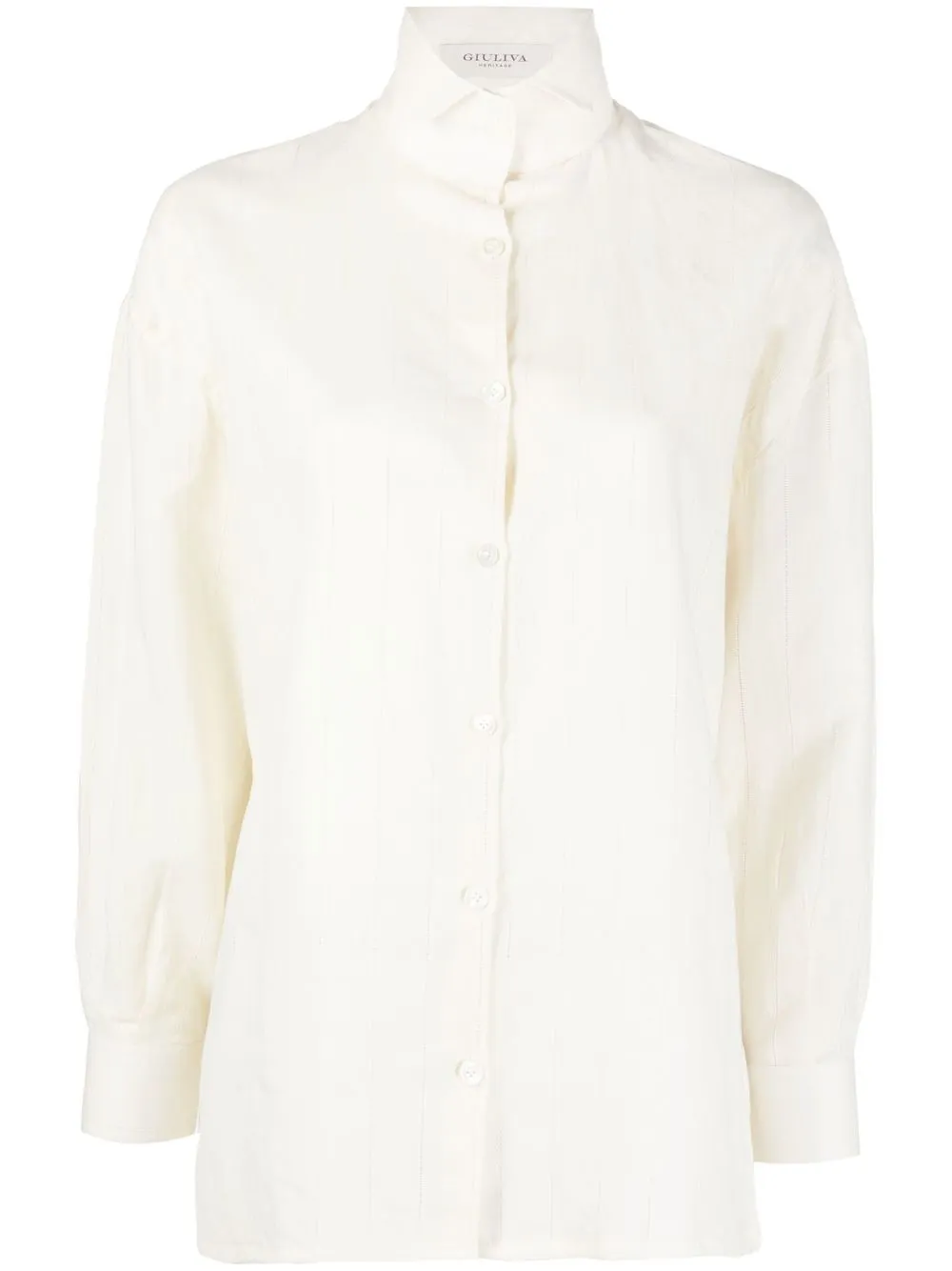 

Giuliva Heritage Savannah cotton-linen shirt - Neutrals