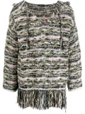 Alanui Chill out knitted hoodie - Green