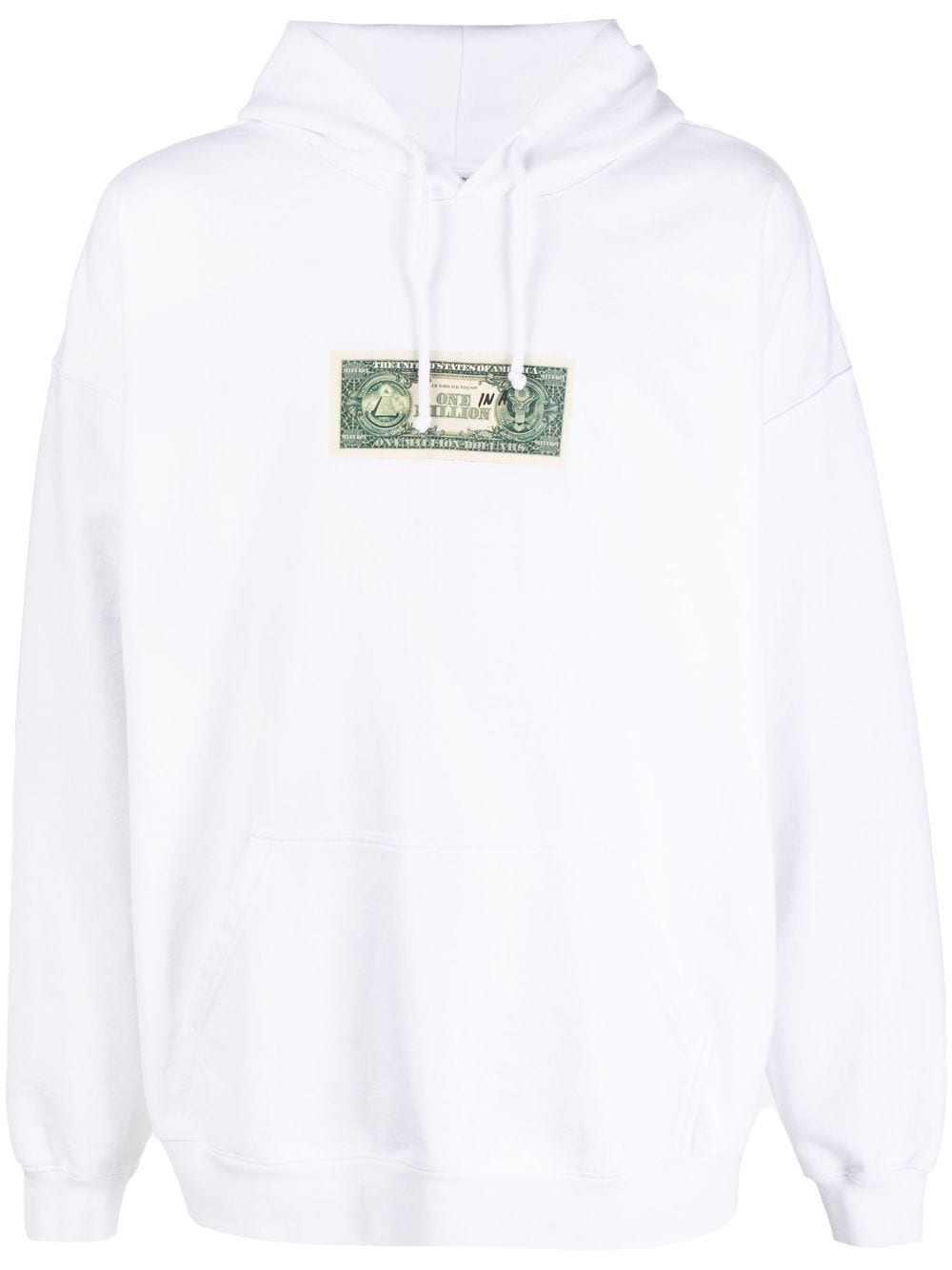 Vetements Dollar-print Sweatshirt In White