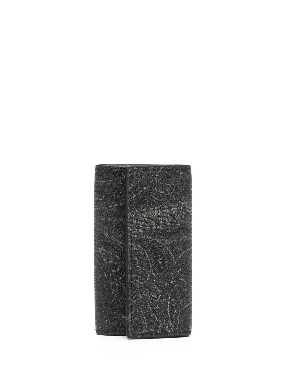 

ETRO paisley-print keyring wallet - Black