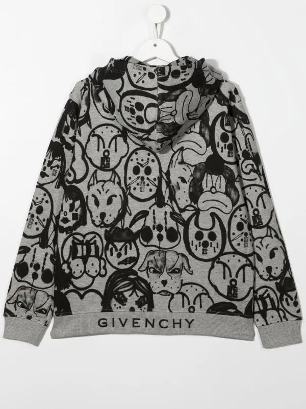 Givenchy Kids ジバンシィ・キッズ グラフィック ジップパーカー 