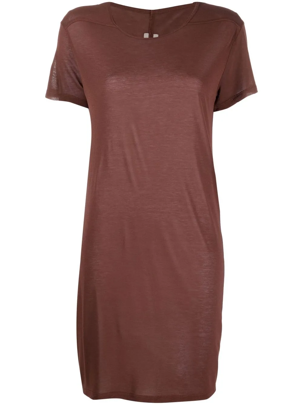 

Rick Owens long-line round-neck T-shirt - Brown