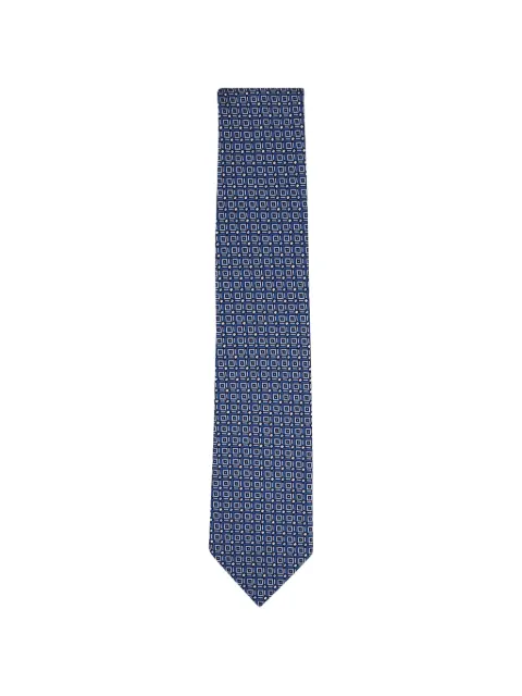 Zegna geometric-pattern tie