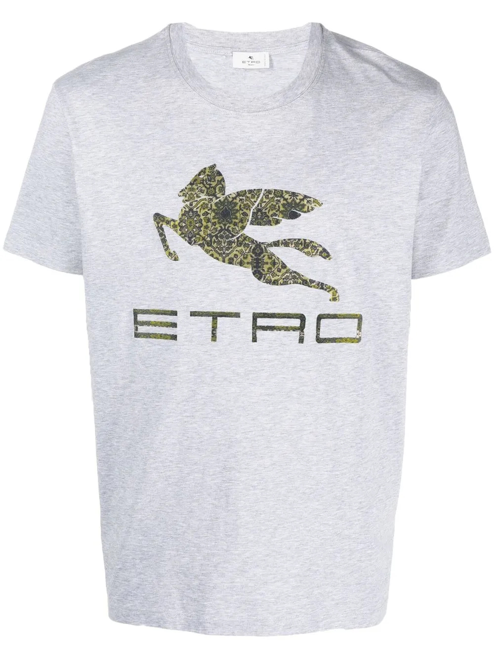 

ETRO playera con estampado Pegaso - Gris