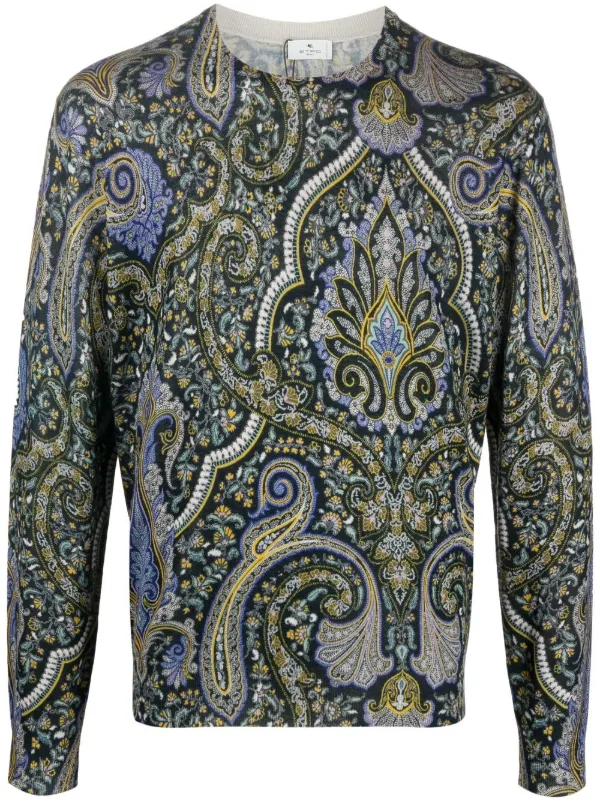 ETRO paisley-print Knitted Sweater 