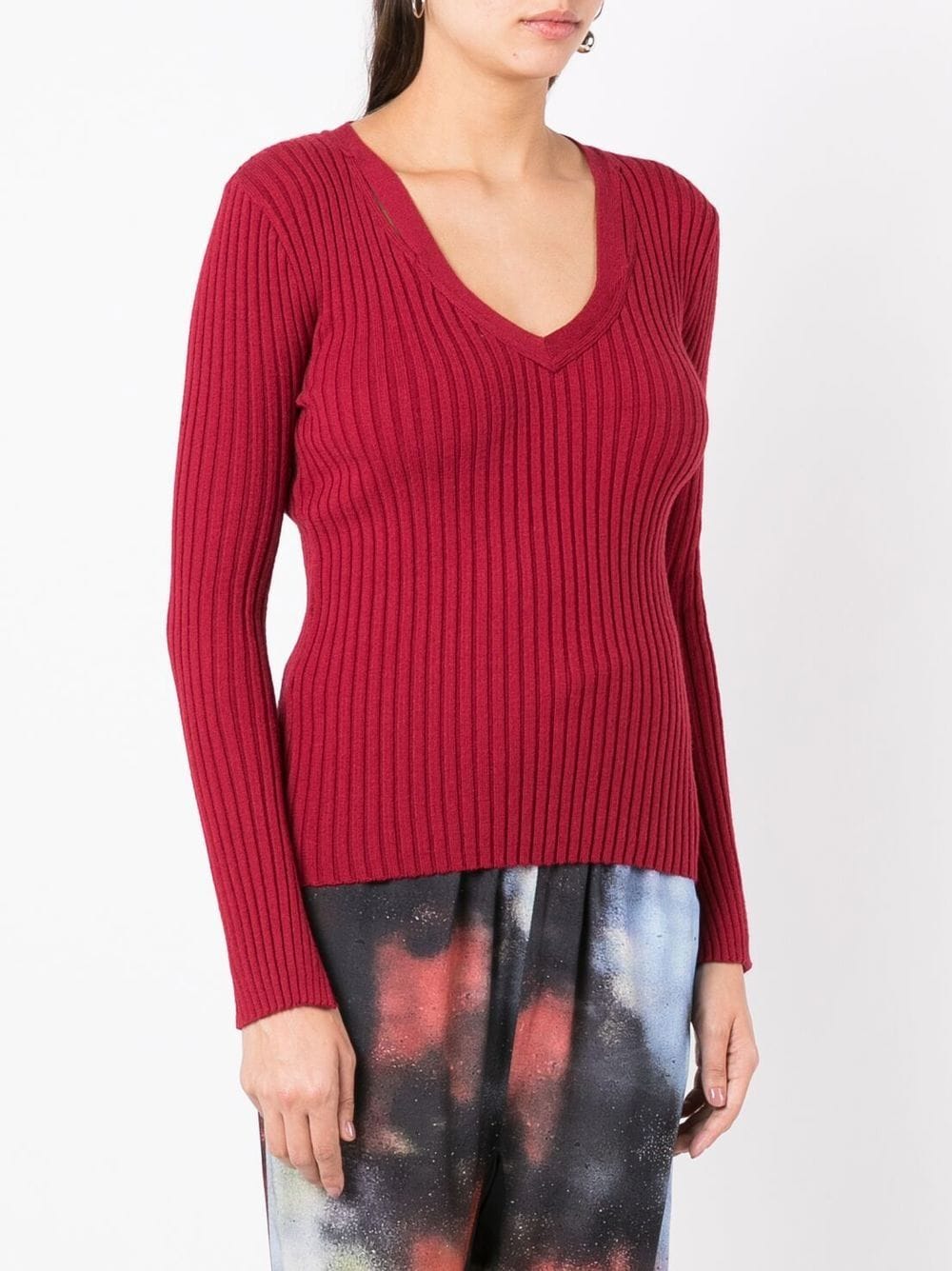 Shop Uma Raquel Davidowicz Tricot Bauru Ribbed-knit Jumper In Red