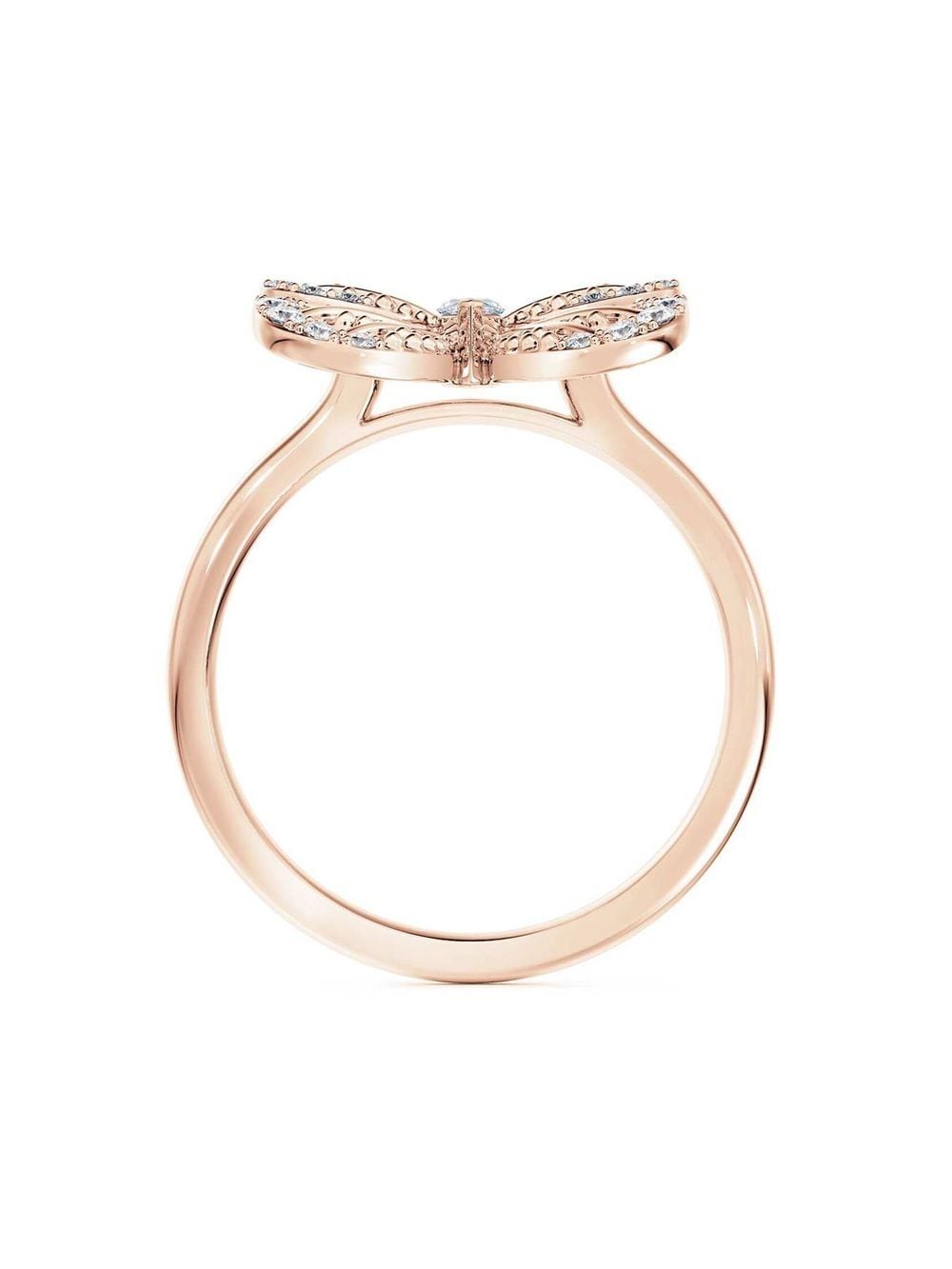 Image 2 of De Beers Jewellers 18kt rose gold Portraits of Nature Butterfly diamond ring