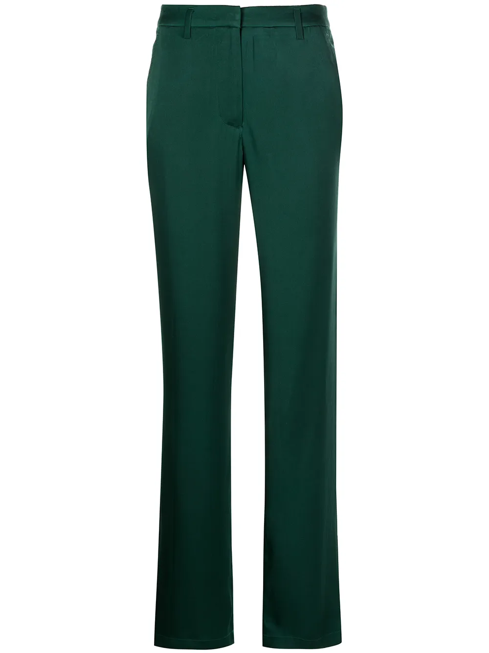 

ANINE BING pantalones rectos con bolsillos - Verde