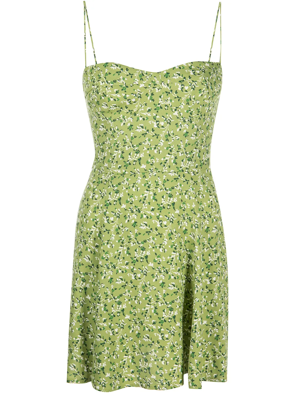 

Reformation Saskia floral-print mini dress - Green