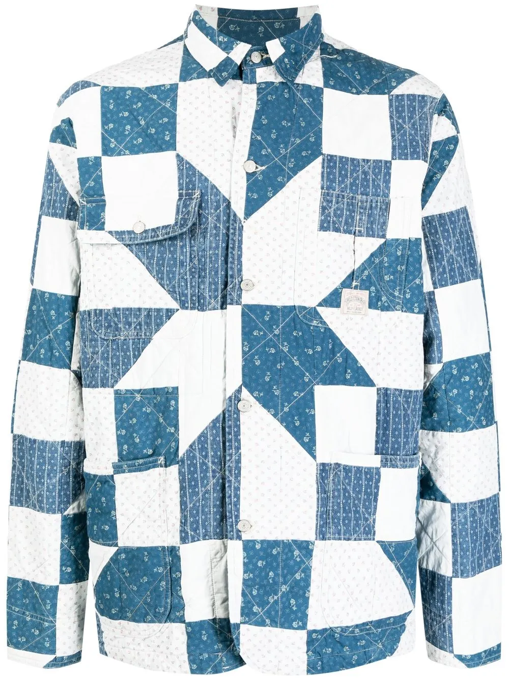 Lsize Polo by Ralph patchwork shirt-