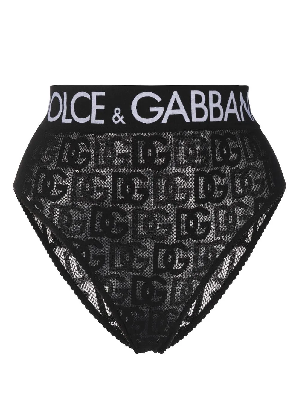 

Dolce & Gabbana logo-waistband monogram briefs - Black