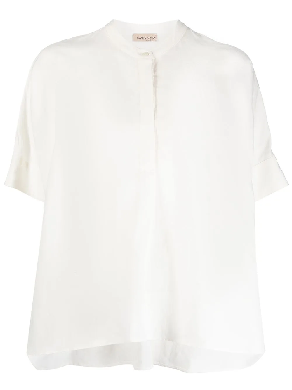 

Blanca Vita linen-blend shirt - Neutrals