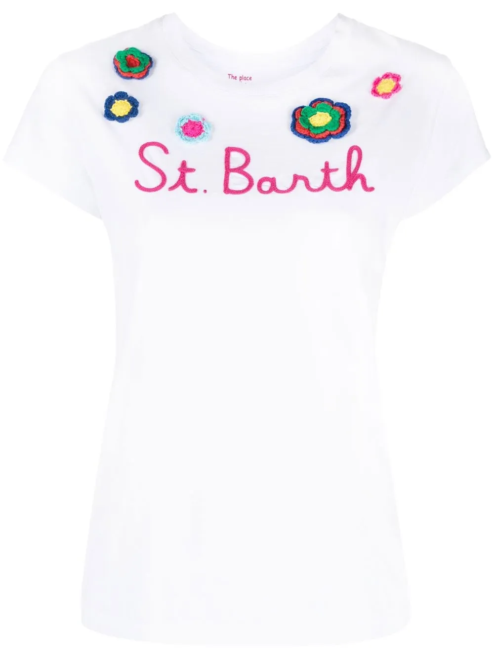 

MC2 Saint Barth playera con logo bordado - Blanco