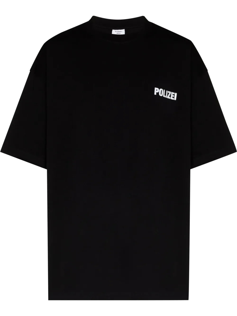 

VETEMENTS playera con eslogan 'Polizei' - Negro