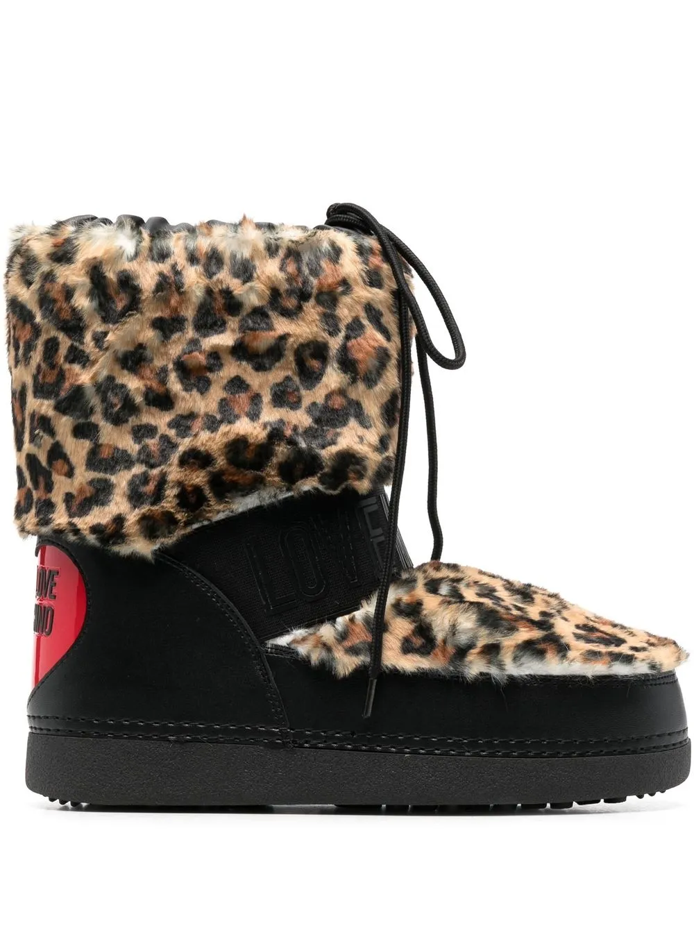 

Love Moschino leopard-print padded ankle boots - Neutrals