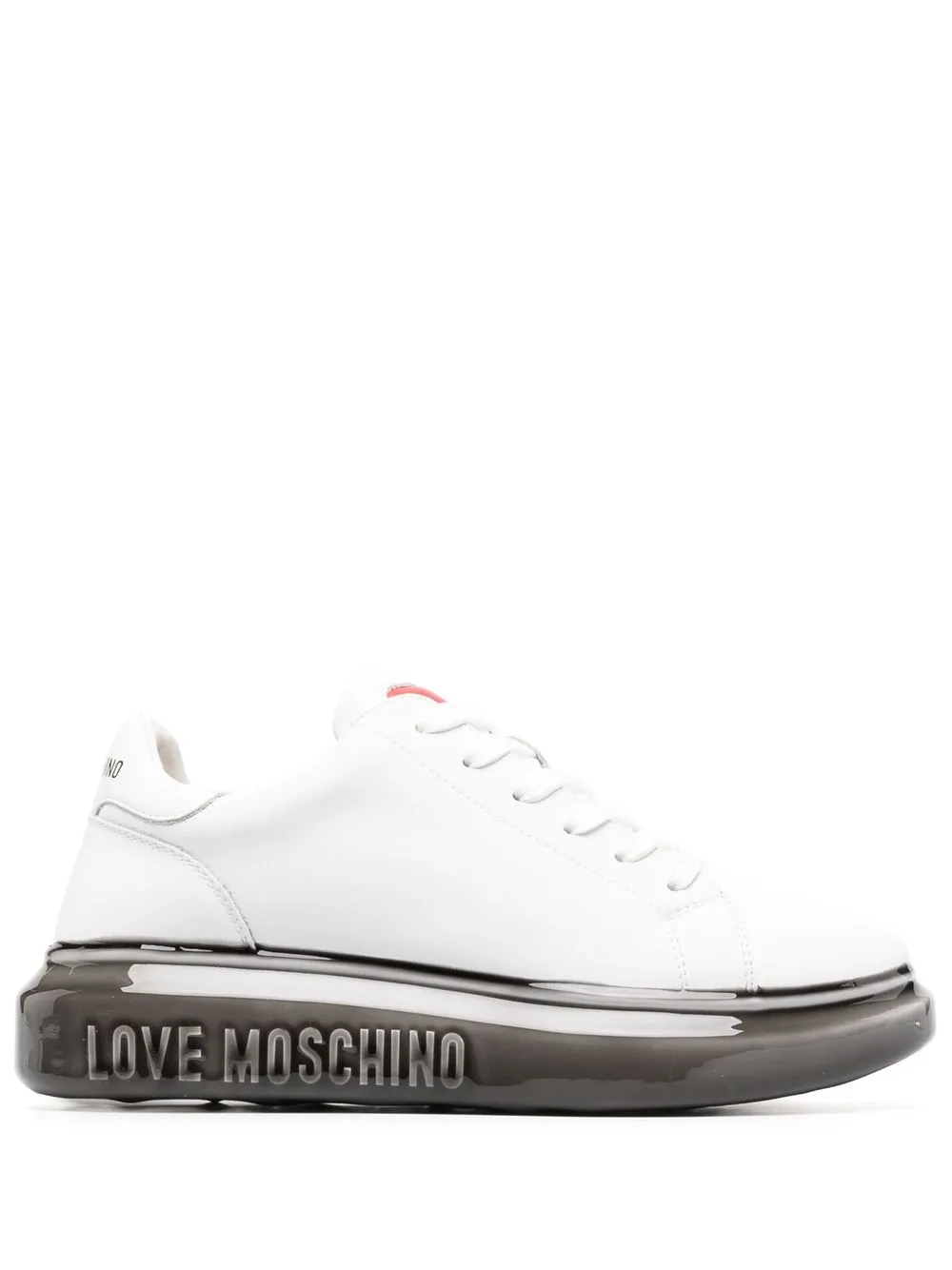 

Love Moschino tenis bajos con logo estampado - Blanco