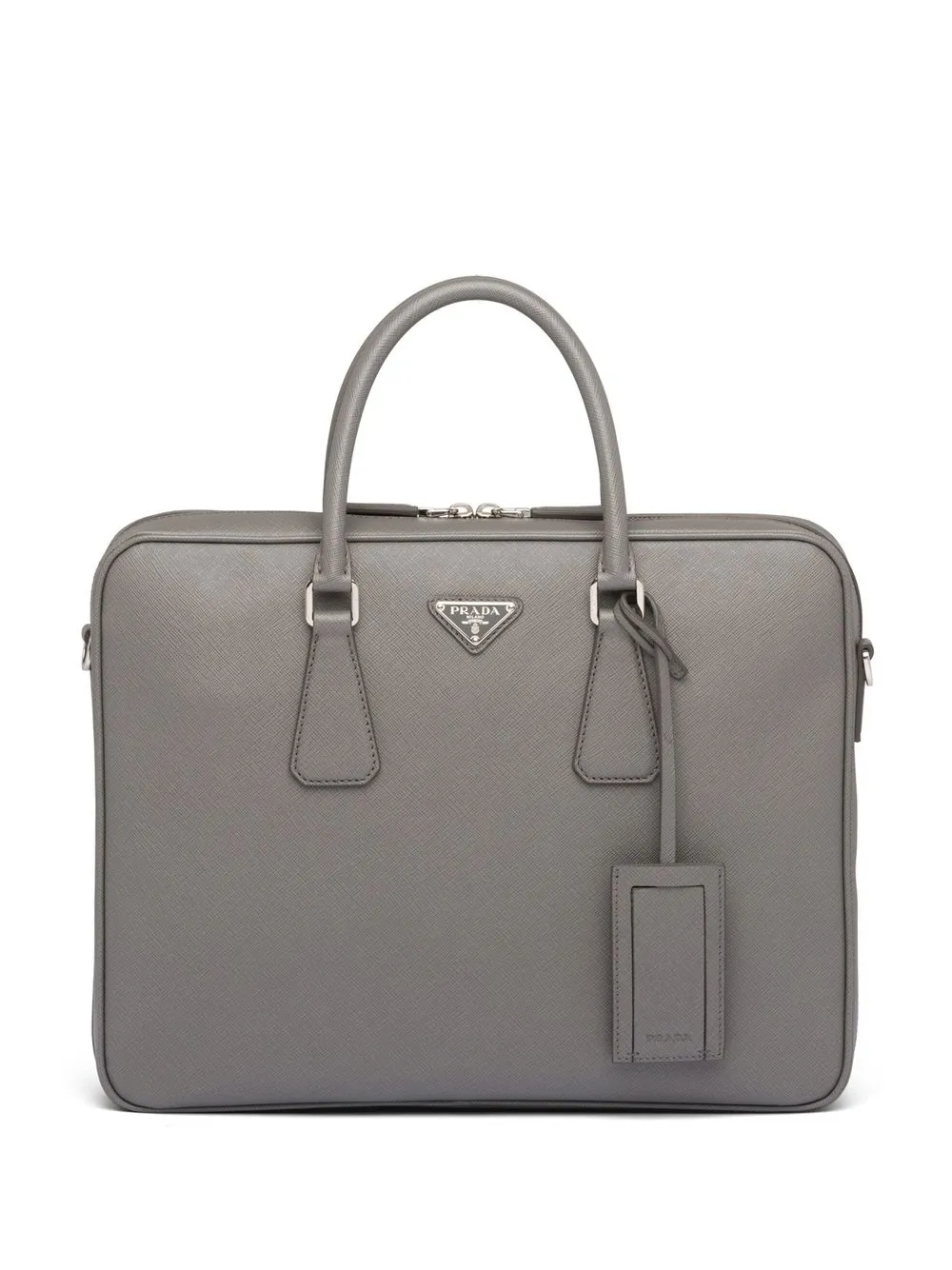 

Prada maletín Saffiano - Gris