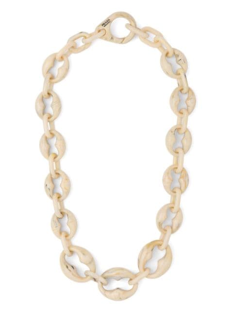 Prada Plexiglas chain necklace