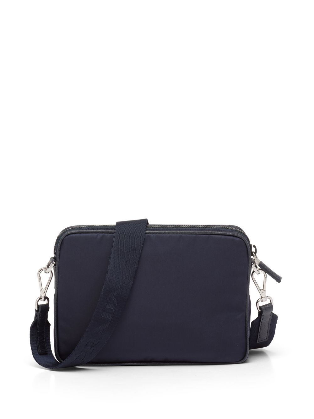 Prada Men's Re-Nylon and Saffiano Leather Shoulder Bag - Blue One-Size