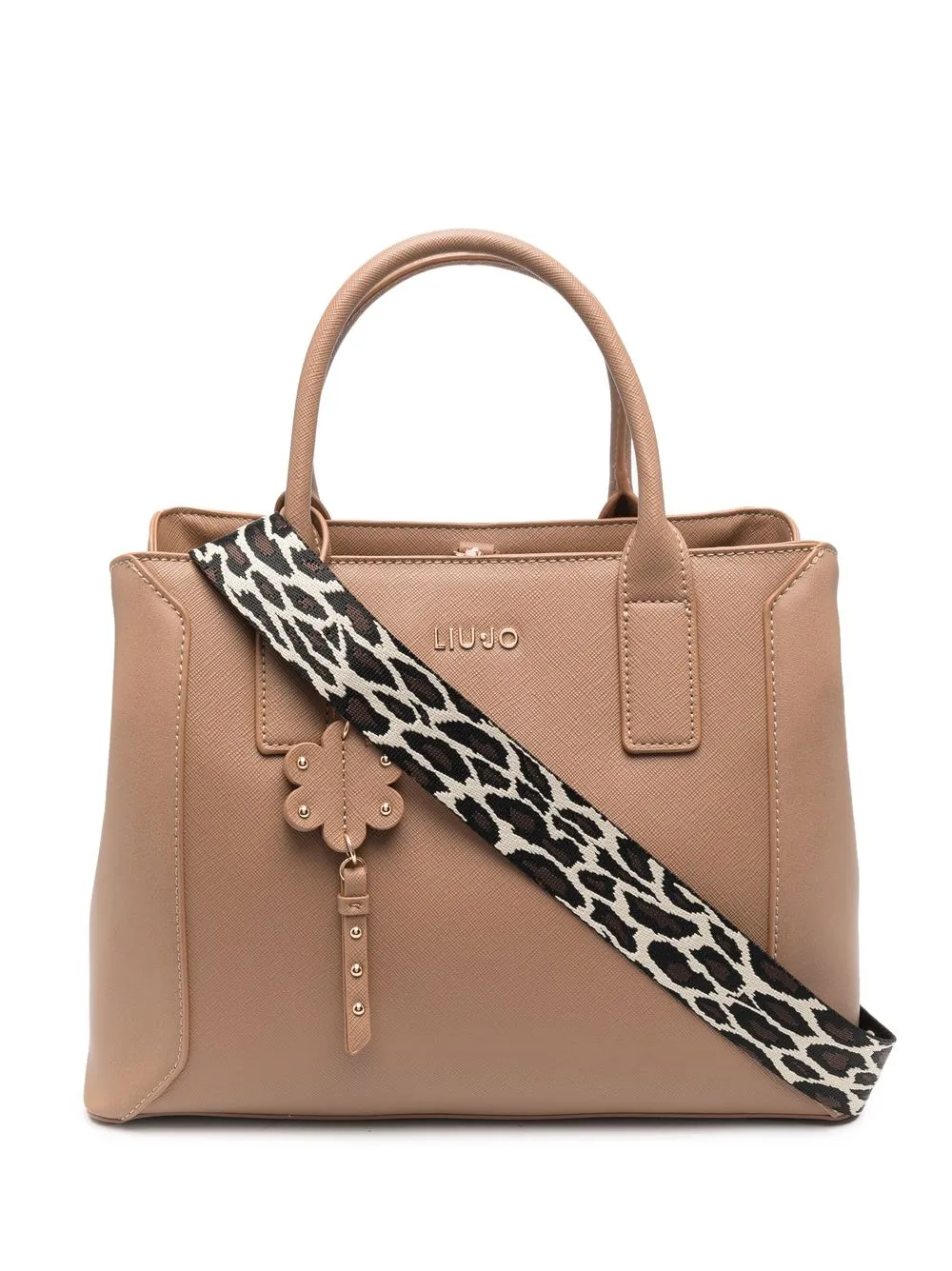 

LIU JO charm-detail tote bag - Neutrals