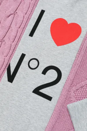 Panelled Logo-Print Hoodie